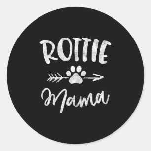rottie mama rottweiler lover owner dog mum classic round sticker