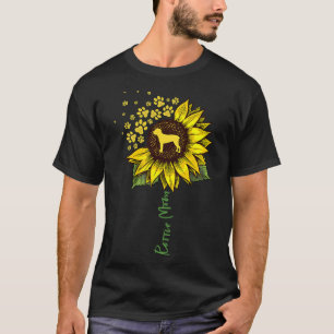 Rottie Mom Sunflower Rottweiler  Dog Mom Mama T-Shirt