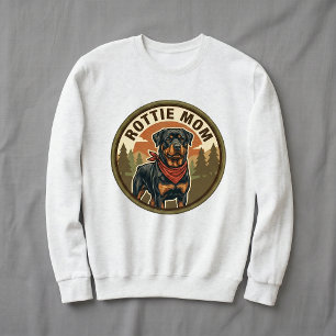 Rottie Mum Crewneck Sweatshirt Rottweiler Dog Mum