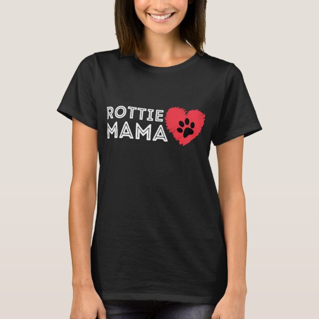 Rottie Mum - Rottweiler Lover Rott Dog Owner Rotti T-Shirt (Front)