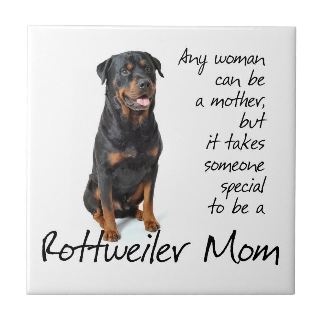Rottie Mum Tile (Front)