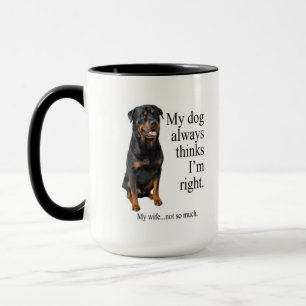 Rottie vs Wife Mug