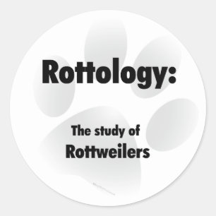 Rottieology Classic Round Sticker