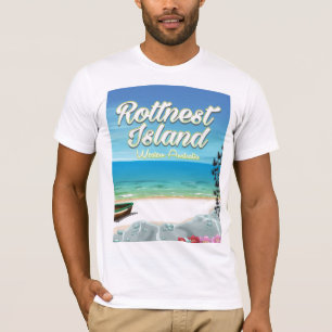 Rottnest Island Australia ocean travel poster T-Shirt