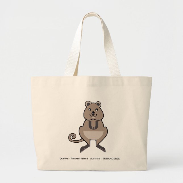 Rottnest Island -  QUOKKA -Australia-- Nature Large Tote Bag (Front)