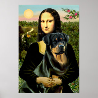 Rottweiler (#3) - Mona Lisa Poster