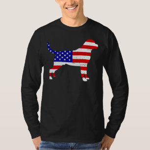 Rottweiler 4th Of July American Flag T-Shirt