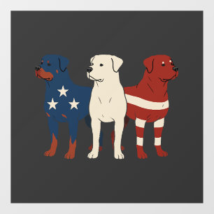 Rottweiler 4th of July Dog Lover Men USA Flag