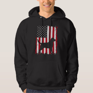 Rottweiler 4th Of July Patriotic American Usa Flag Hoodie