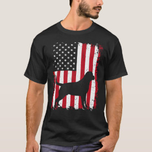 Rottweiler 4th Of July Patriotic American Usa Flag T-Shirt
