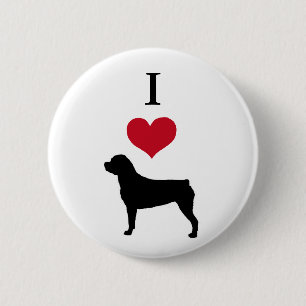 Rottweiler 6 Cm Round Badge