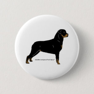 Rottweiler 6 Cm Round Badge