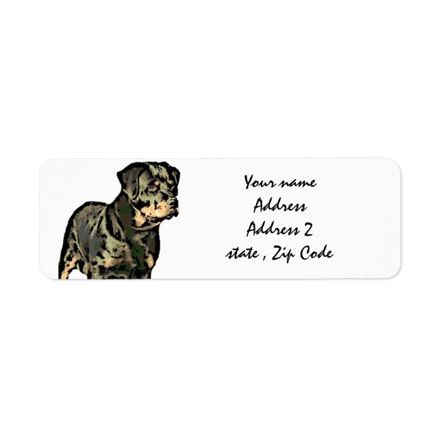 Rottweiler Address Labels (Front)