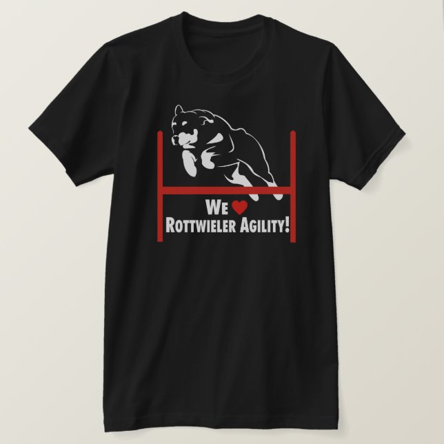 Rottweiler Agility Love T-Shirt (Design Front)