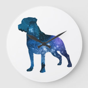 Rottweiler aka Rottie Large Clock