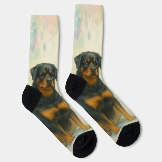 Rottweiler and Alien Friendship Socks (Right)