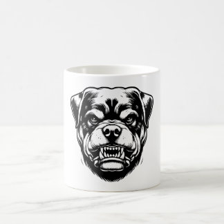 Rottweiler Angry Face Coffee Mug