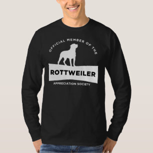 Rottweiler Appreciation Society Wht T-Shirt