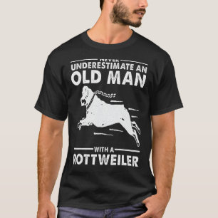 Rottweiler Art Funny Dad Grandpa Rottie Lover Rott T-Shirt