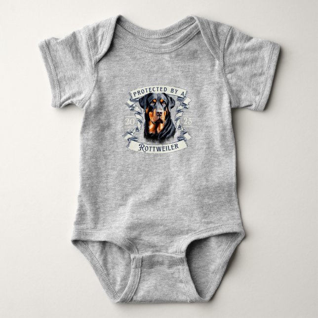 Rottweiler Baby Bodysuit (Front)