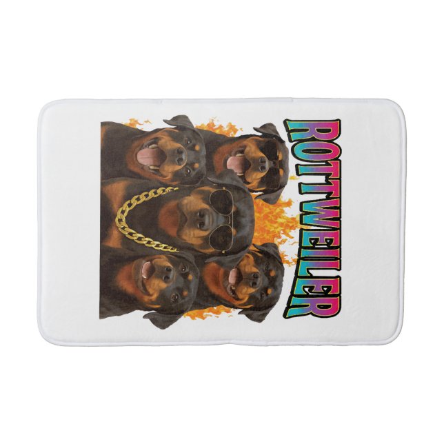 Rottweiler  bath mat (Front)