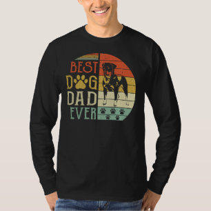 Rottweiler Best Dog Dad Ever Vintage Father S Day T-Shirt