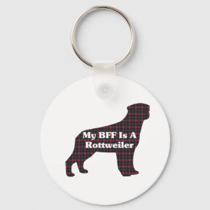 Rottweiler BFF Gifts Key Ring