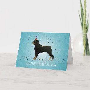 Rottweiler Birthday Design Card