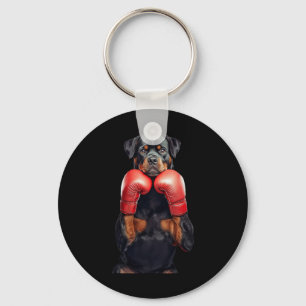 Rottweiler Boxing Key Ring
