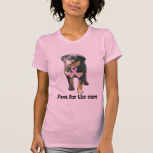Rottweiler Breast Cancer Ladies Shirt