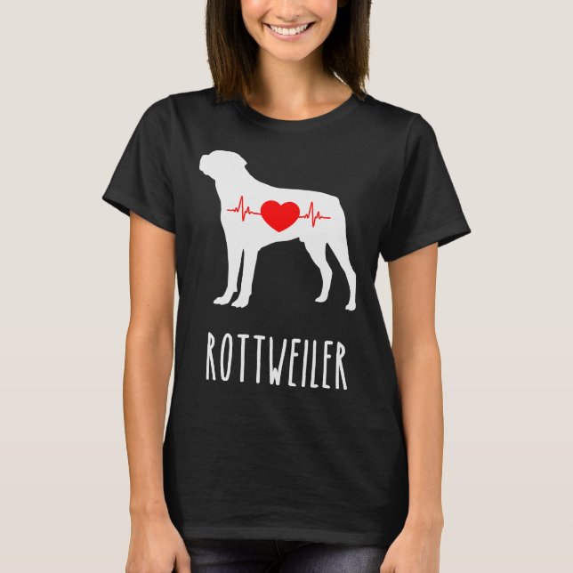 Rottweiler Breed Dog Lover T-Shirt (Front)