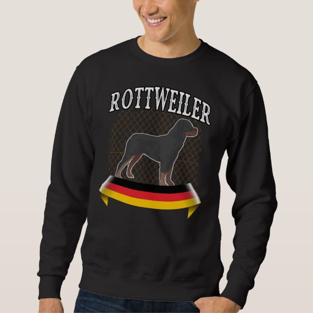 Rottweiler Breed Dog Sweatshirt (Front)