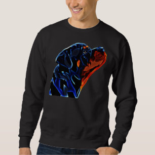 Rottweiler Breed Side Head View Sweatshirt