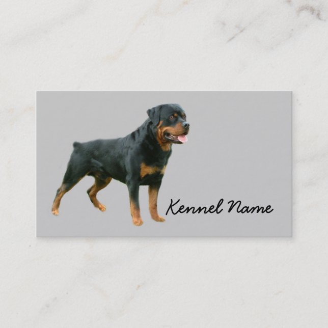 Rottweiler Breeder Business Card (Front)
