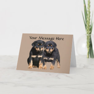 Rottweiler Buddies Greeting Card
