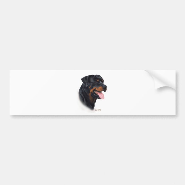 Rottweiler Bumper Sticker (Front)