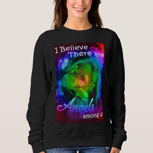 Rottweiler Butterfly Sweatshirt (Front)