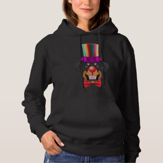 Rottweiler Carnival Clown Hoodie