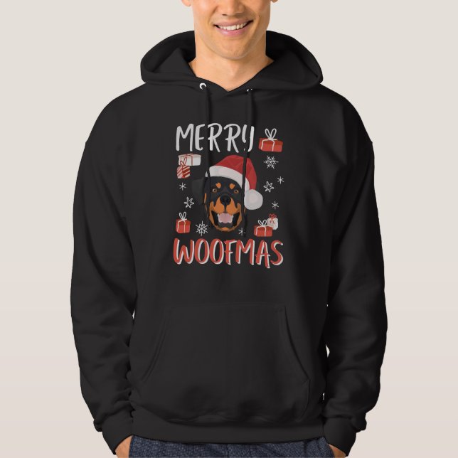 Rottweiler Christmas 14 Hoodie (Front)