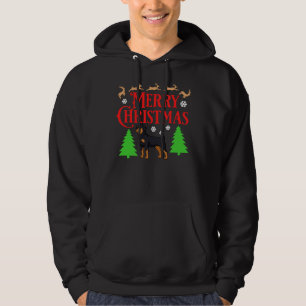 Rottweiler Christmas Dog Puppies Xmas 20 Hoodie