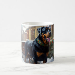 Rottweiler Christmas Festive Season Coffee Mug