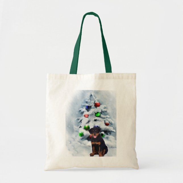 Rottweiler Christmas Gifts Tote Bag (Front)