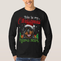 Rottweiler Christmas Pajama Funny Dog Lover Xmas G
