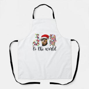 Rottweiler Christmas Rottie Xmas Party Rottweiler Apron