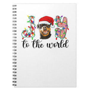 Rottweiler Christmas Rottie Xmas Party Rottweiler Notebook