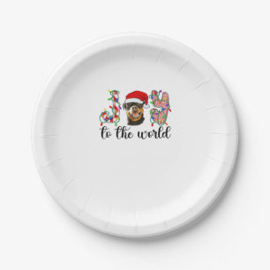 Rottweiler Christmas Rottie Xmas Party Rottweiler  Paper Plate