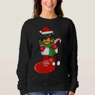 Rottweiler Christmas Stocking Sweatshirt
