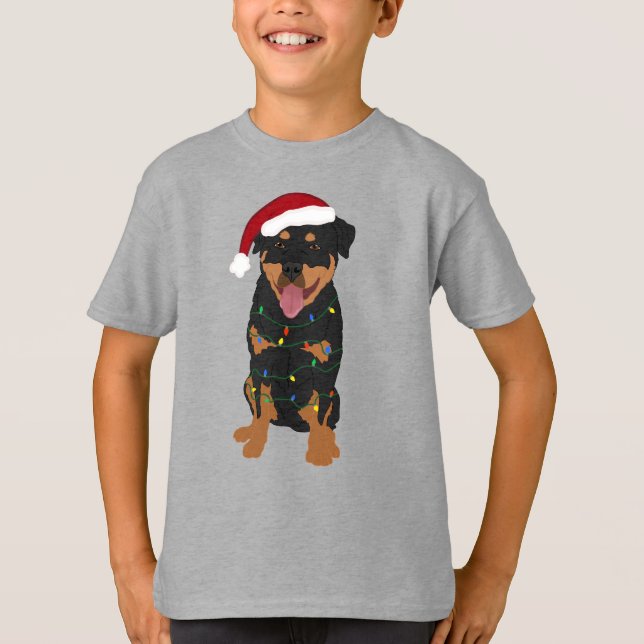 Rottweiler Christmas T-Shirt (Front)
