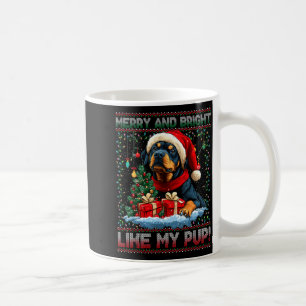 Rottweiler Christmas Tree Decorations Dog Lover Xm Coffee Mug