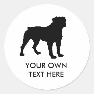 Rottweiler Classic Round Sticker